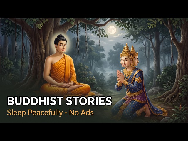 2 Hours Buddhist Sleep Stories | The Buddha and the Devas