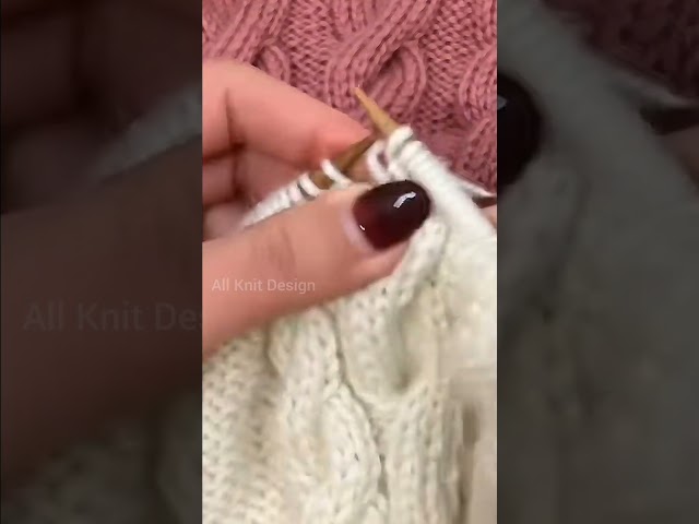 Sweater Design Cable Knitting Stitches ❤️#knitting