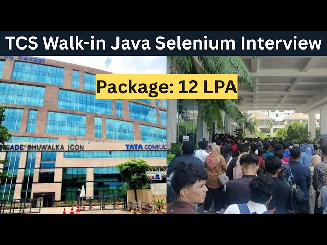 TCS Walk-in Java Selenium | Automation Test Engineer