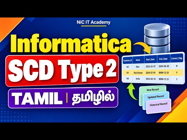 Informatica SCD Type 2 - TAMIL தமிழில்