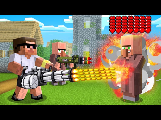 This Villager has 1,000,000 Hearts in Minecraft..