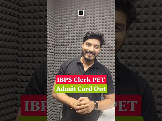 IBPS Clerk PET Admit Card Out ✅ Check Now! #ibpsclerk #pet #drishtibanking