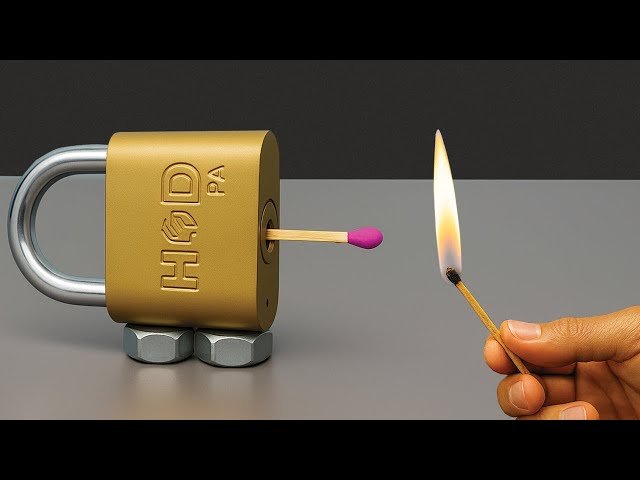 Crazy Way to Open Any Lock Without a Key! Smart DIY Hack