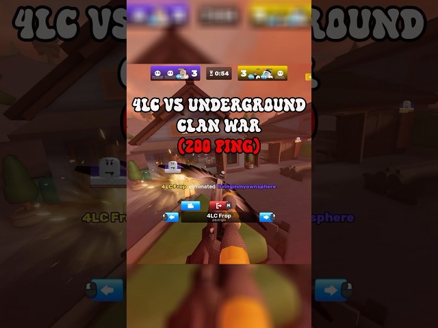 4LC Vs Underground Oce Clan War (200 ping) #roblox #robloxpvp #gaming #robloxrivals