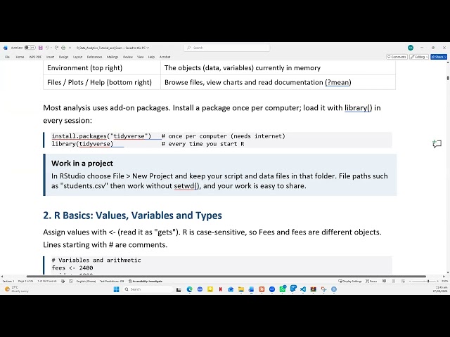 programming with R