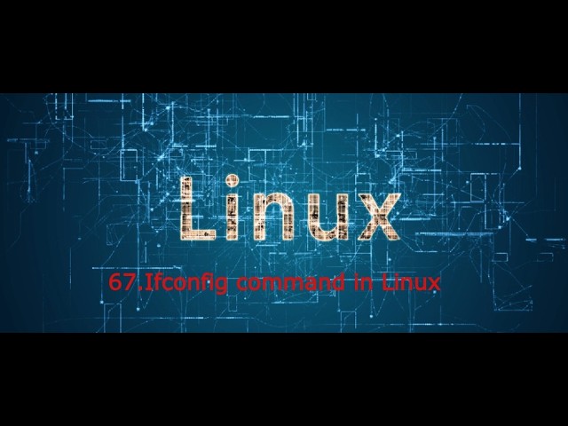 67. ifconfig command in Linux | How to use ifconfig command in Linux #linuxtutorial #linux #devops