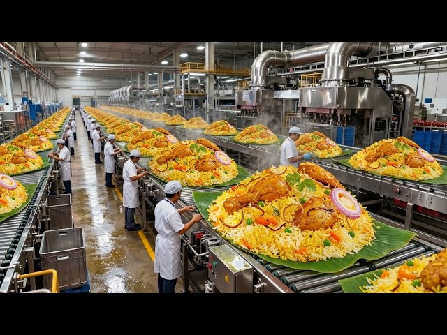World's Biggest Biryani Factory - Complete Production Process | Food Manufacturing