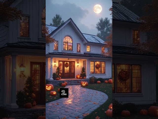 Happy Halloween 👻 #AceOfArch #HalloweenRender #TraditionalHome #LuxuryArchitecture #spookyseason