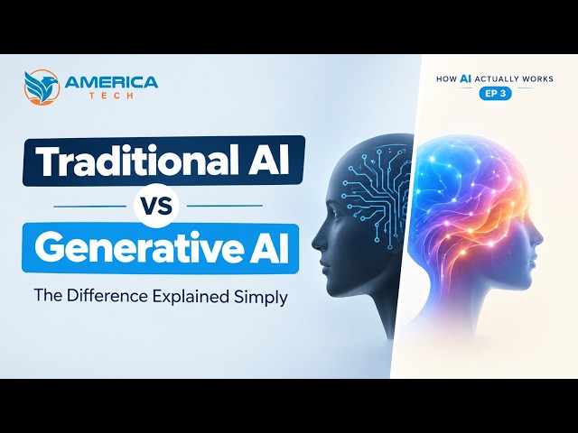 Generative AI vs Traditional AI: The Difference Explained Simply | How AI Actually Works EP 3.