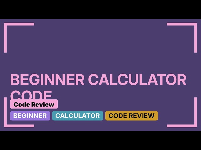 Code Review: Java beginner's console calculator
