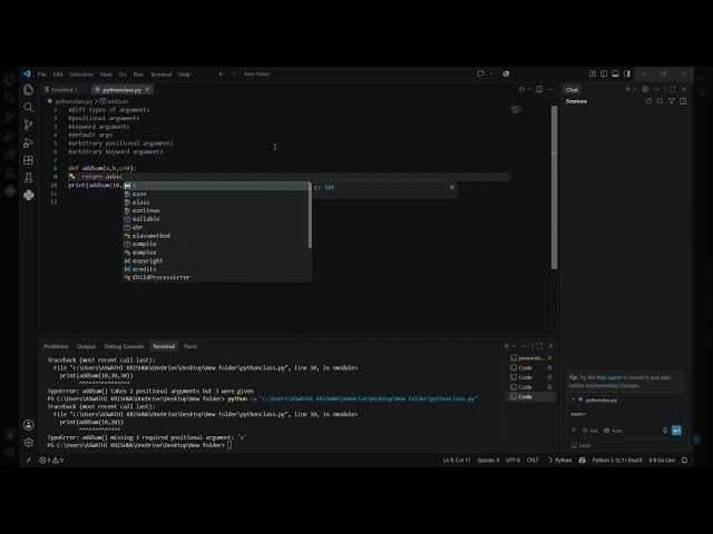 Part 24 || Python Tutorial || Arguments