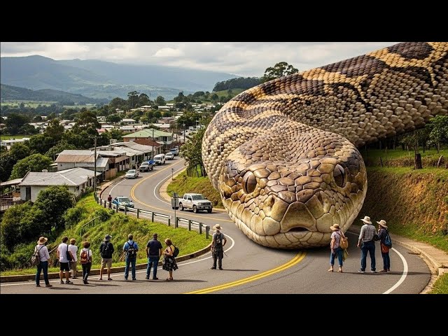 A Hidden Giant Python from a Secret Island Enters the City