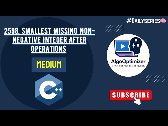 2598. Smallest Missing Non-negative Integer After Operations | Easy Intuition + Code