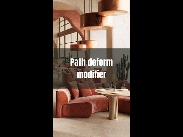 Path deform - 3ds max modifier