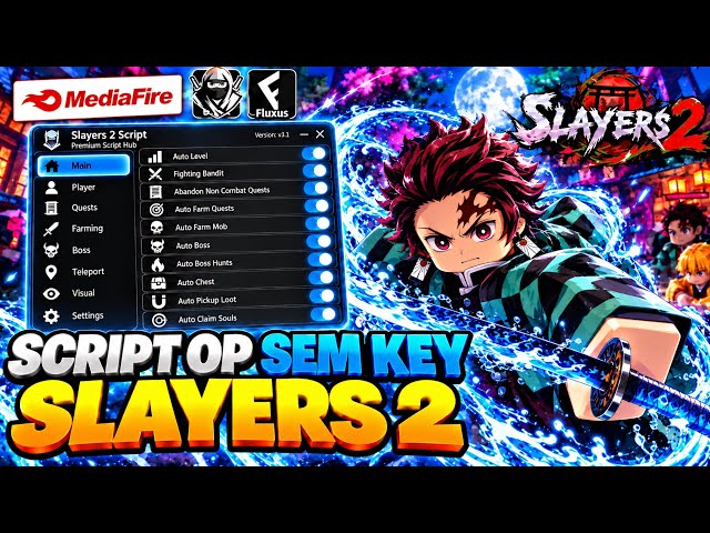 🔥SLAYERS 2 NEW Script NO KEY AUTO FARM, AUTO BOSS - INSTANT KILL, AUTO FISH & MORE!