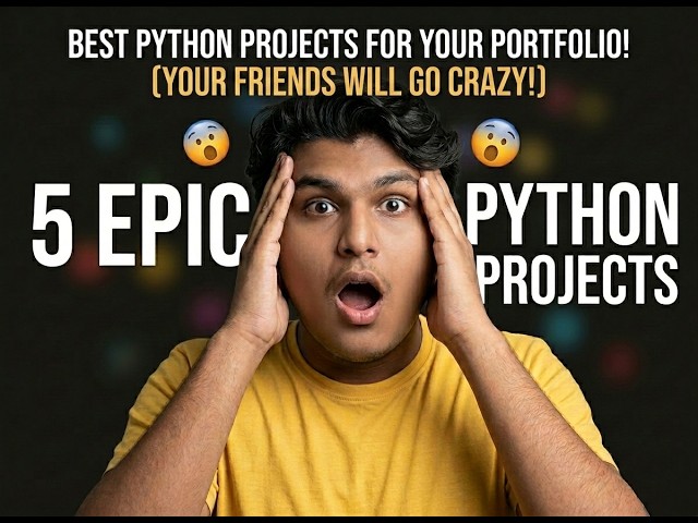 5 Crazy Python Projects That Will Mind-Blow Your Friends! 🤯🐍