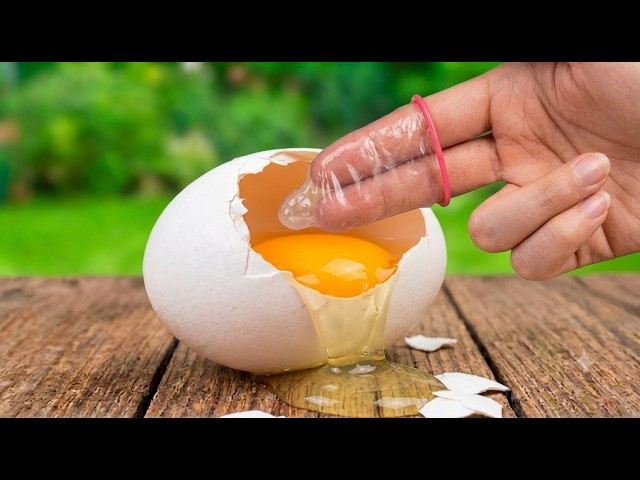 Just put condom mold into an egg for an Amazing invention! Half the world doesn't know this!!