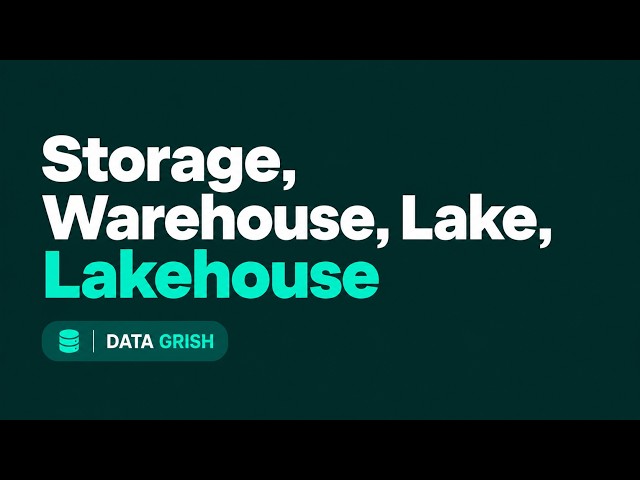 Data Warehouse vs Data Lake vs Lakehouse | Explained Simply .Pt4