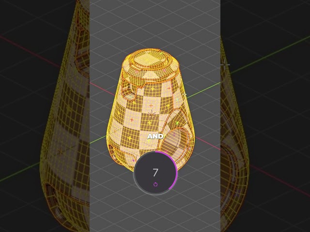 Quick & Easy UV Unwrap for High Poly Models in Blender! 🎨✨ #tutorial #3dmodeling #blender3d #blender
