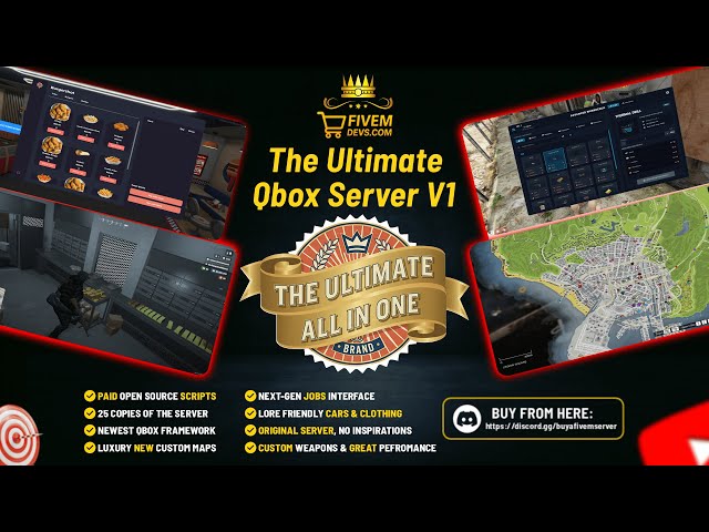Best QBox Server For Sale 2026 | Ultimate FiveM Server | 350+ Scripts, Premium Scripts & Luxury Maps