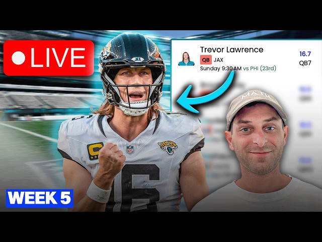 🔴LIVE Week 5 NFL Fantasy Football & Betting Preview