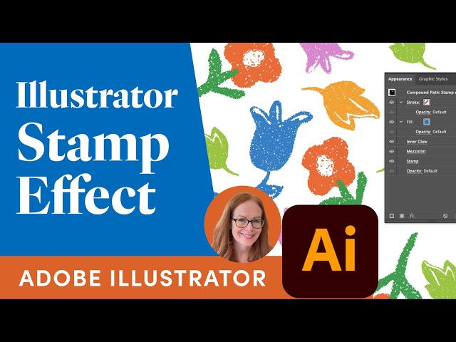 How to Create a Stamp Texture Effect in Adobe Illustrator (Appearance Panel Tutorial)