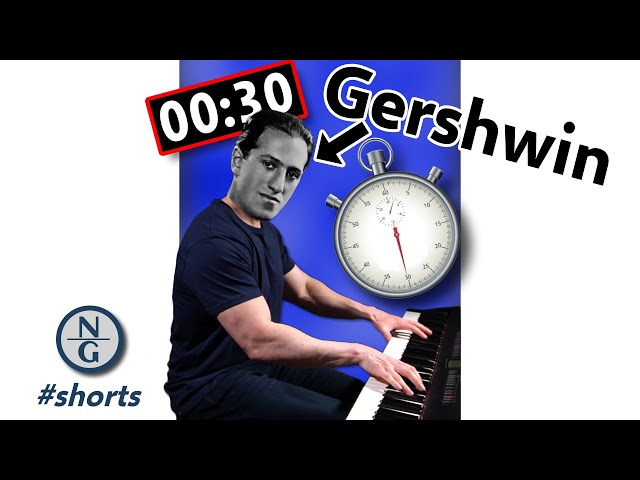 Gershwin at a Glance | 30 seconds, 8 pieces you should know #Shorts