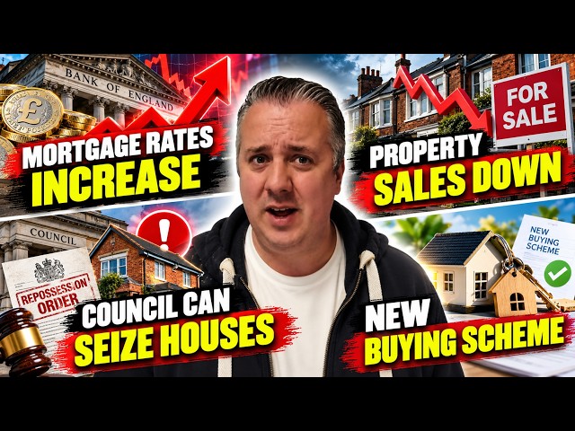 Property News - Mortgage Rates Up - Property Sales Down - Council Seize Houses - New Buying Scheme