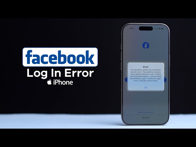 How to Fix Facebook Log in Error on iPhone?