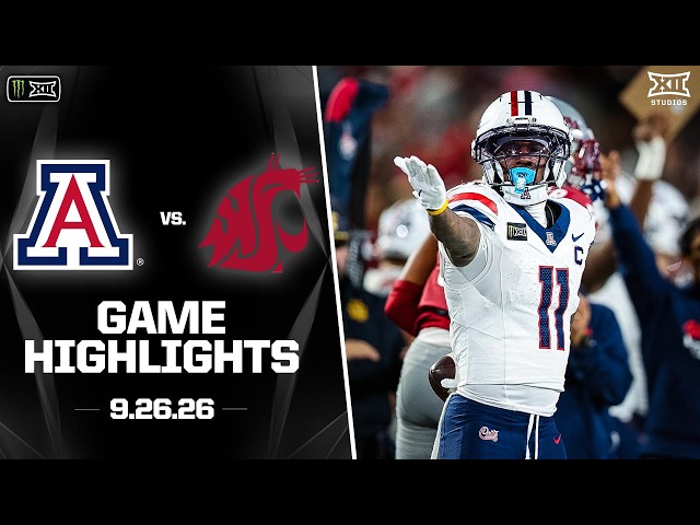 Arizona vs. Washington State Highlights | 2026 Monster Energy Big 12 Football