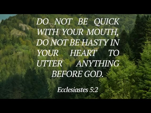 Listening To God! 🧔‍♀️ Our Daily Bread! 🍞 Scripture Today: Ecclesiastes 5:1-5 📖 Prayer Requests! 🙏 