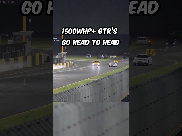 Two heavy hitting GTR’s battle it out #gtr #gtr35 #shorts #racing