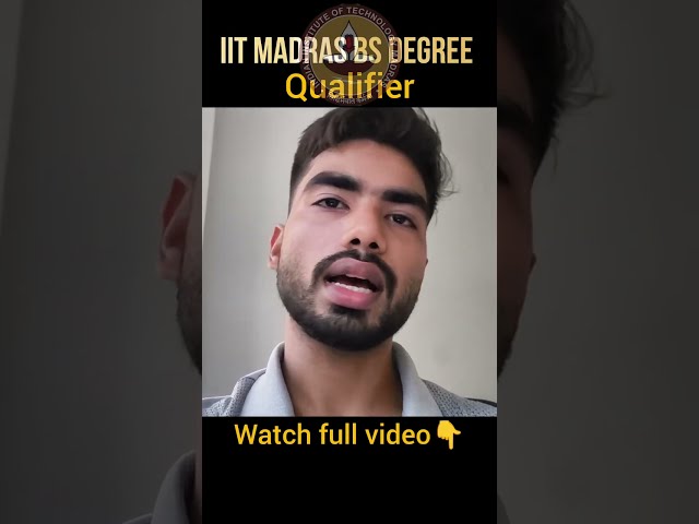 iitmbs qualifier summary videos #iitm #shorts #shortsfeed #ytshorts