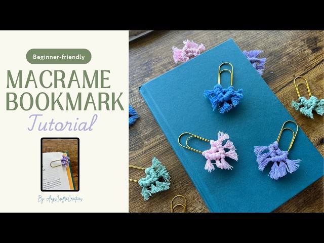 Macrame Bookmark tutorial- Beginner Friendly