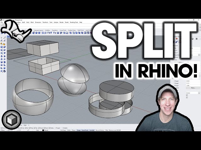 How to SPLIT Objects in Rhino!