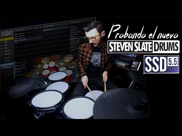 Slate Drums SSD 5.5 usando Millenium MPS-850 E-drum | DEMO