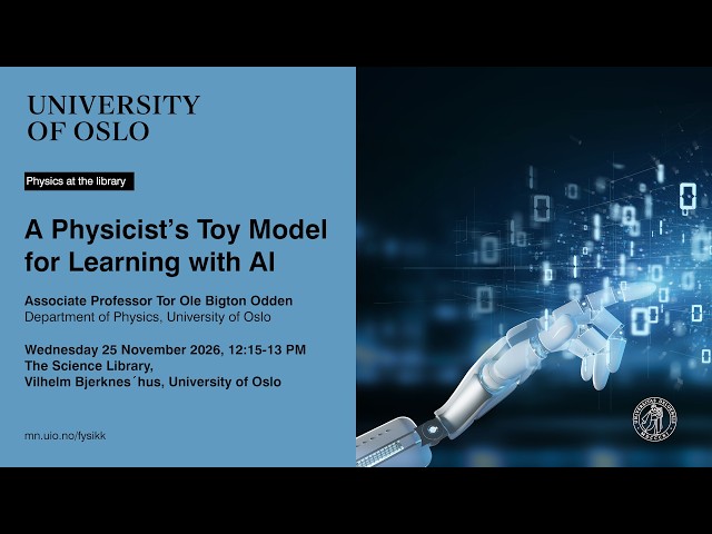 Physics at the library: A Physicist’s Toy Model for Learning with AI