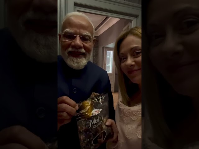 PM Modi gifts Melody chocolate to Italian PM Meloni
