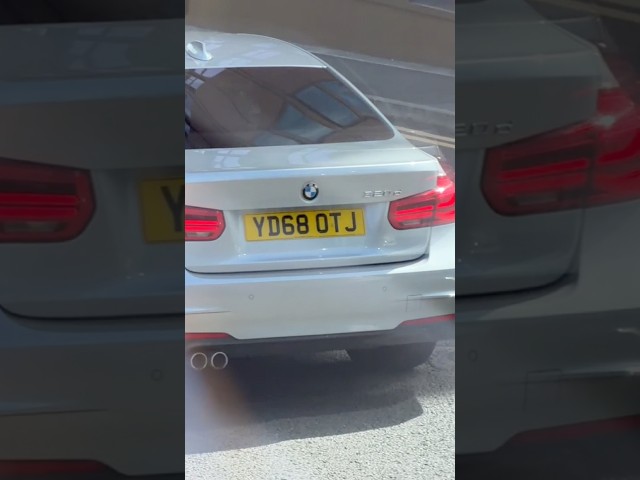 Entitled BMW 3 Series Owner Illegally Parked In Double Red Lines YD68 OTJ
