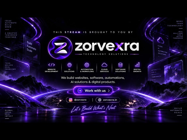 24 ✕ 7 || zorvexra live-radio-music || Chill Music, Relax & Focus || Technology Solutions || 📻🎶🎧