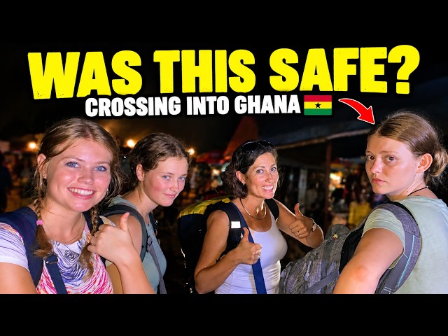 We Crossed Into Ghana at Night… and It Got Sketchy 🇬🇭