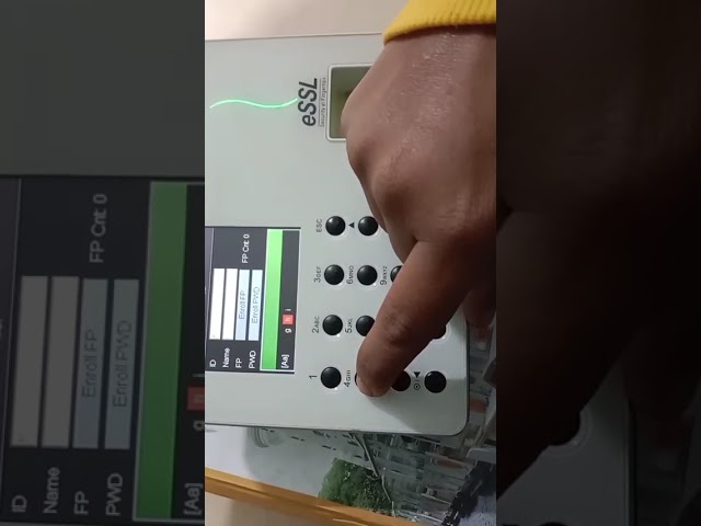 How to add user in biometric Attendance machine?