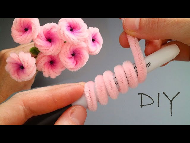 🍥 AIR Marshmallows FLOWERS 🍥 made of pipe cleaner