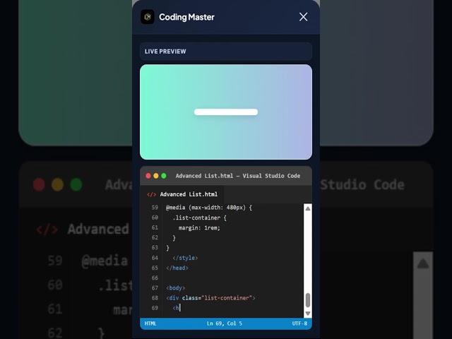 Advanced List #coding #programming #developer #css #html #umservicesofficial #javascript