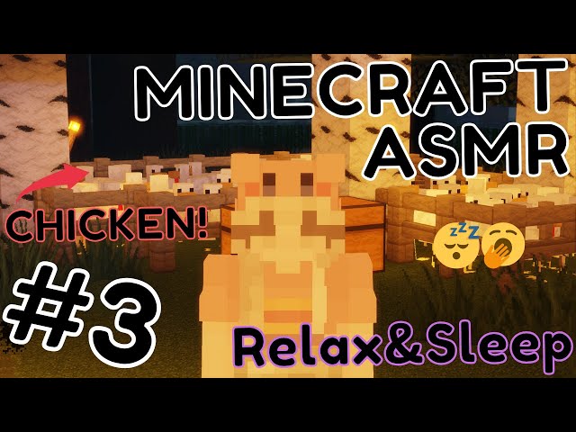 Cozy Minecraft Gameplay ASMR #3😴🥱Caves, mines & CHICKENS! #minecraftasmr #minecraft #asmr #cozy