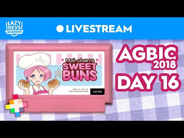Mai-Chan's Sweet Buns - Day 16 - AGBIC Jam 2018 Livestream (Pico-8)