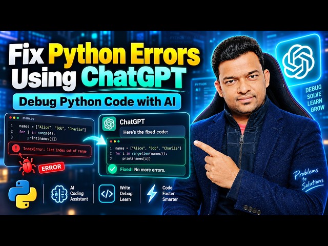 How to Fix Python Errors Using ChatGPT | Debug Python Code with AI