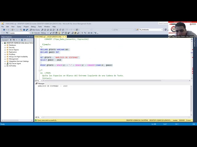 FUNCIONES SQL SERVER TAREA 04