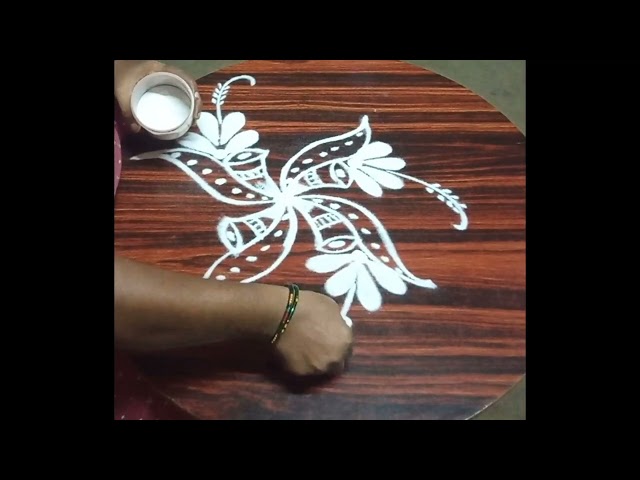 Festival Special Rangoli Design//Simple Free hand Rangoli Design//Attractive Rangoli Design.