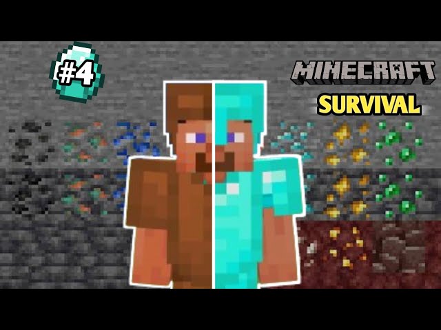 I Make My First Diamond Armor And Tools in Minecraft Survival Series Ep#4
